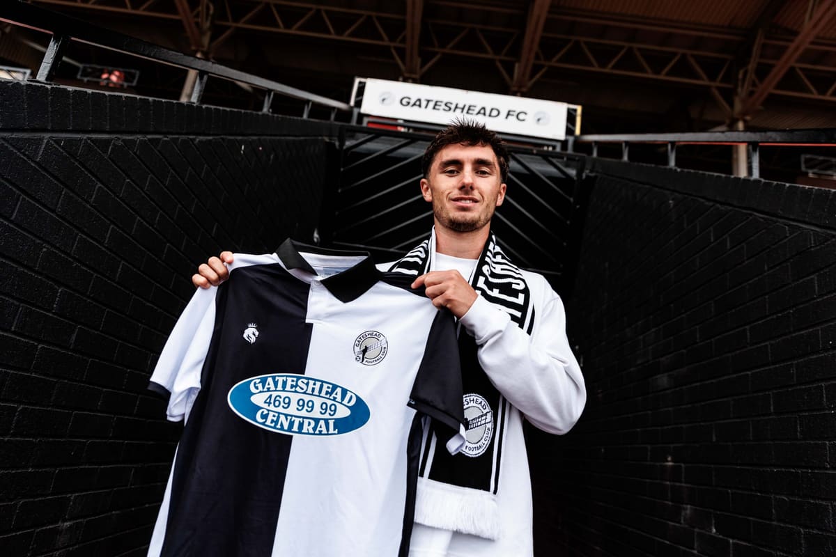 Rocco Coyle Joins Gateshead FC on Two-Year Deal — Gateshead news photo (Gateshead FC)