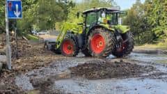 Debris cleared from race day burst pipe flood — Gateshead news photo